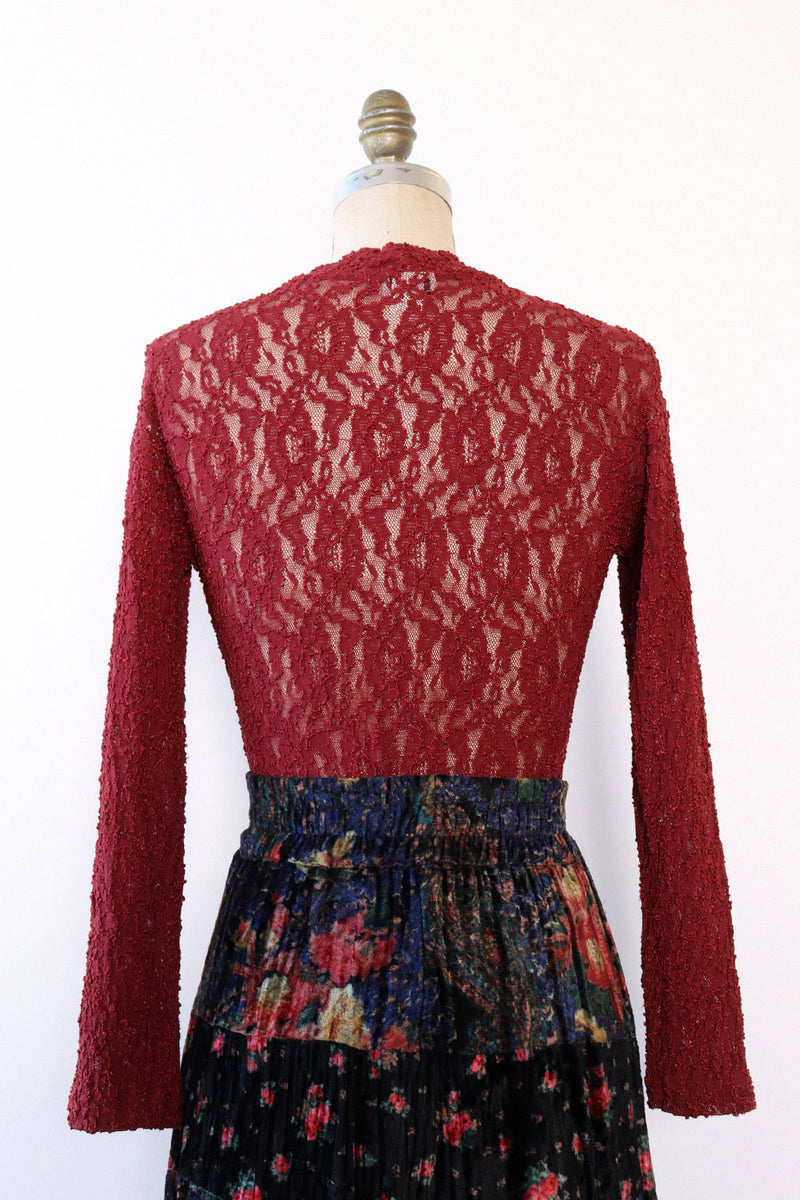 Merlot Lace Bodysuit M/L