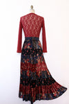 Patchwork Velvet Dancing Skirt L/XL