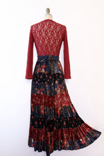 Patchwork Velvet Dancing Skirt L/XL