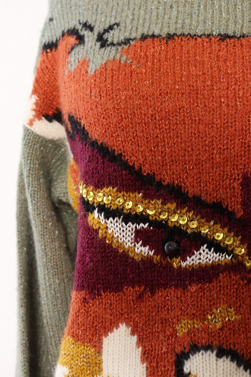 Foxy Sequin Sweater S/M