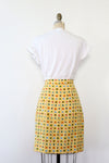 Stencil Flower Wrap Skirt M