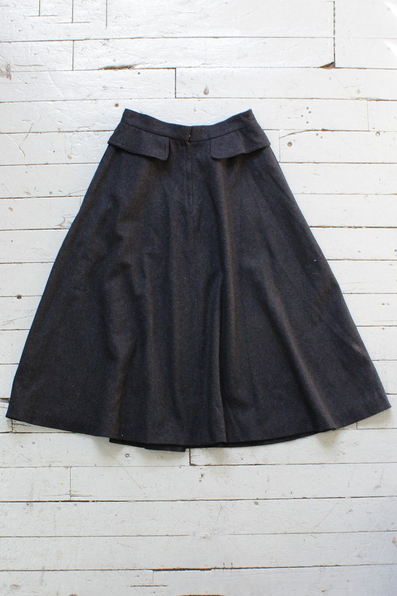 Charcoal Claiborne Full Skirt M