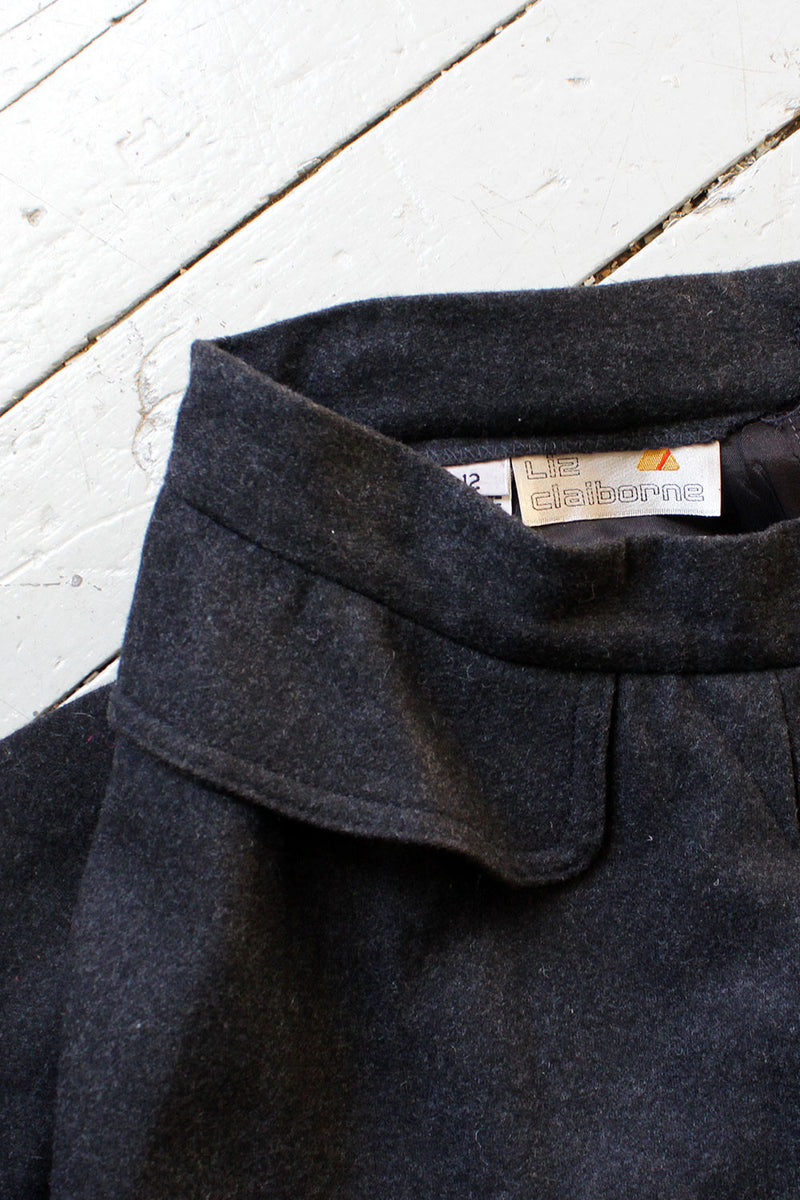 Charcoal Claiborne Full Skirt M