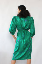 Flora Kung Emerald Silk Dress M
