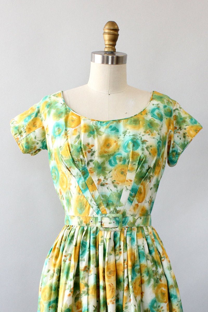 Miami Floral Belted Dress XS