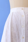 Milk White Embroidered Midi L