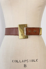 Calderon Brass Buckle Cinch Belt XS-M