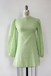 Grass Gingham Micro Mini Dress XS/S