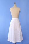 Milk White Embroidered Midi L