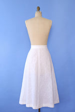 Milk White Embroidered Midi L