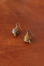 Wire Wrapped Stone Earrings
