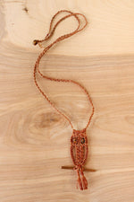 Macrame Owl Necklace