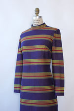 Pixelated Knit Stripe Dress M/L