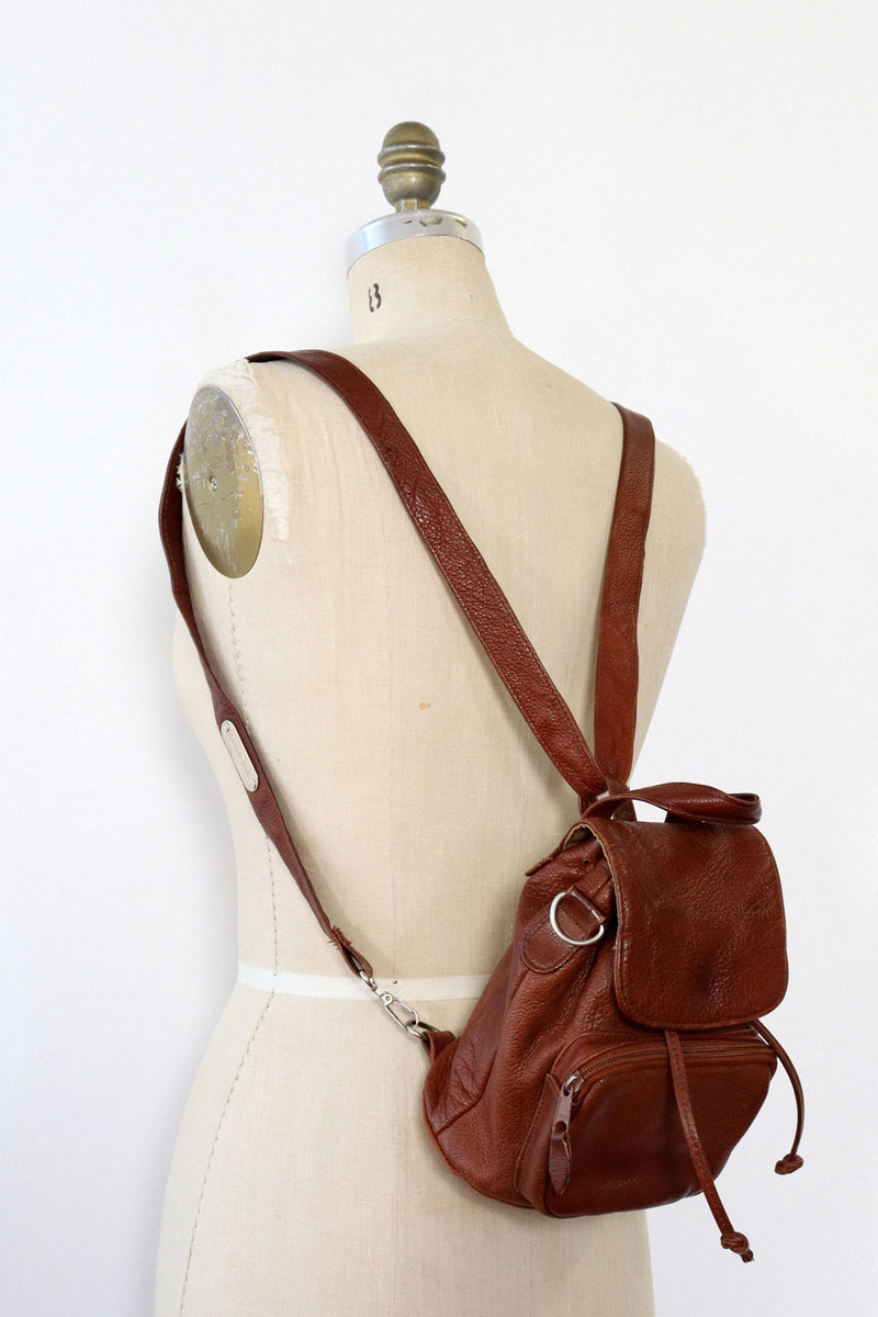 Full Grain Leather Mini Backpack