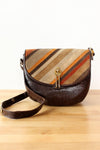 Dofan 70s Stripe Suede Purse