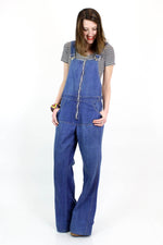 70s Chess King Denim Overalls M