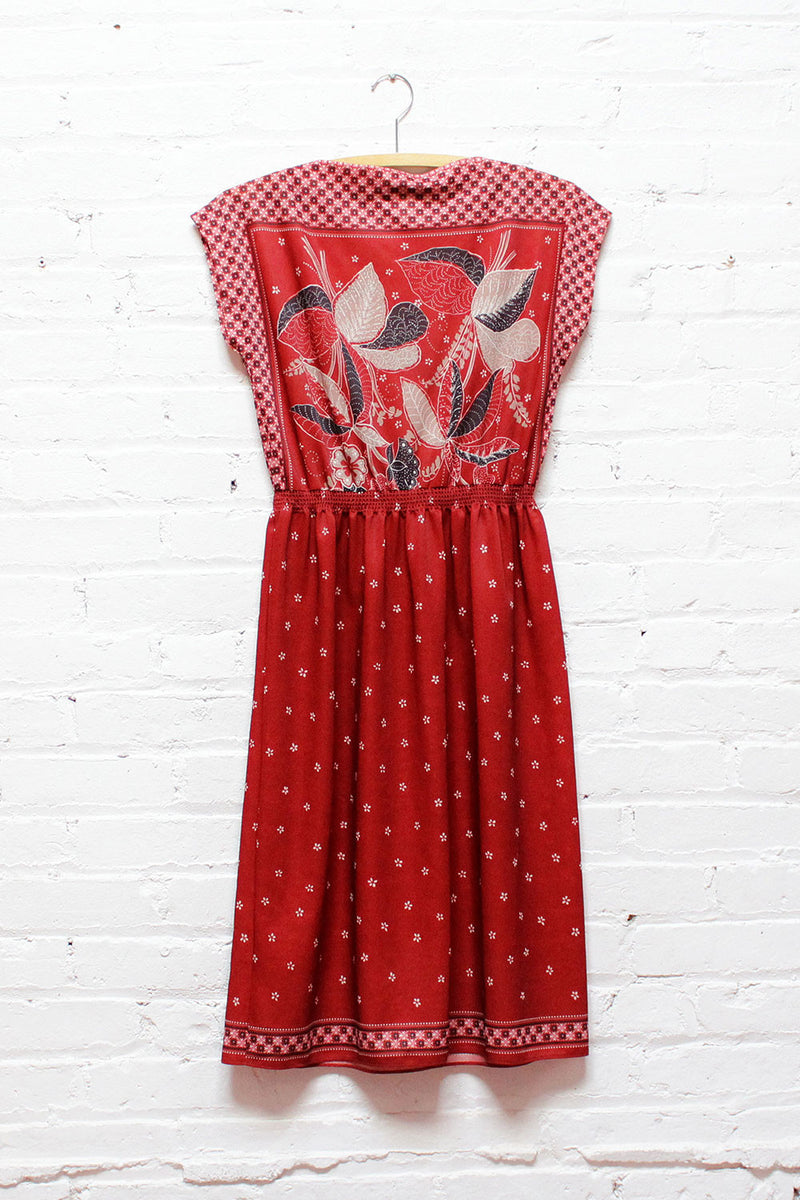 Cranberry Kerchief Dress S
