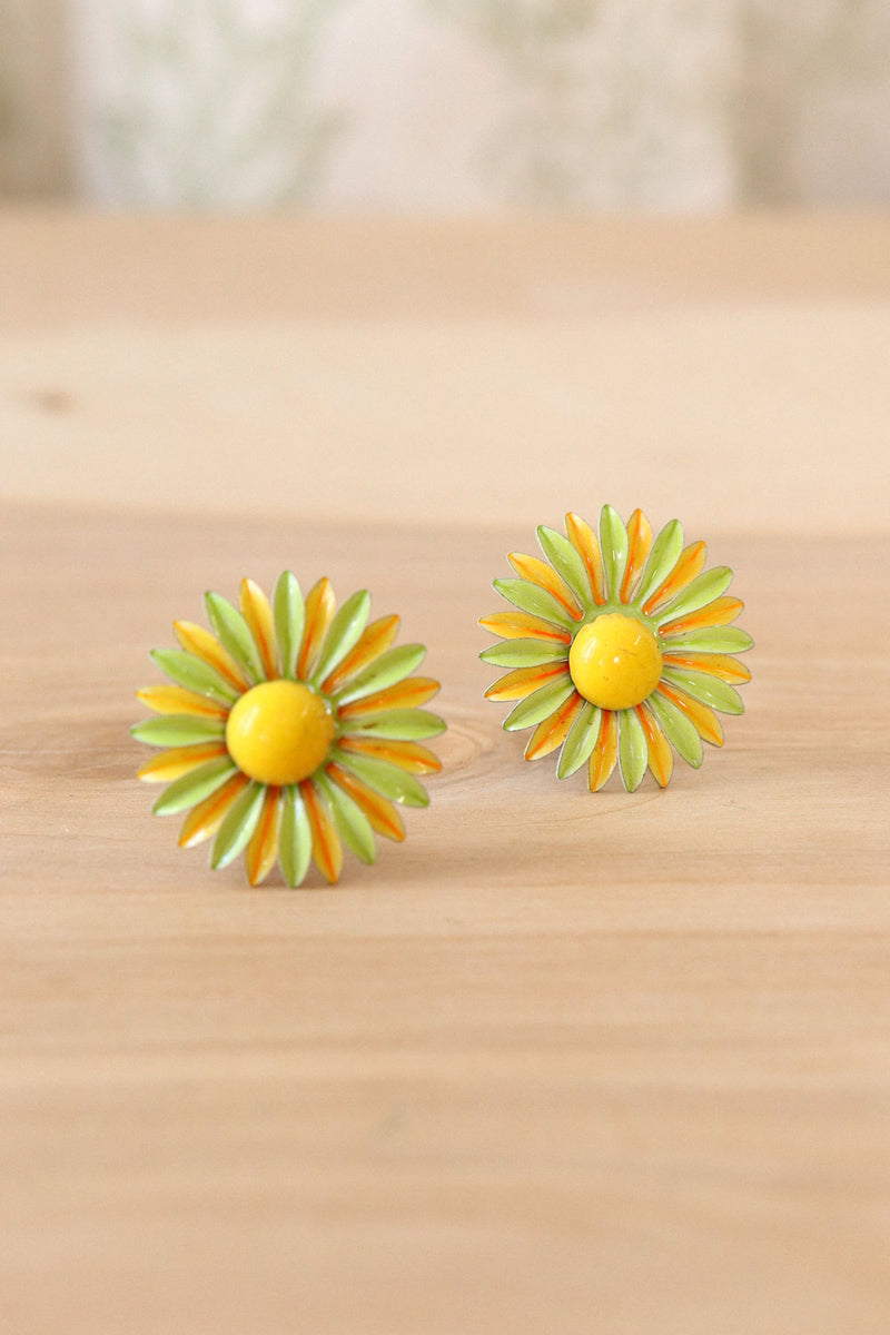 Groovy Flower Clip-ons
