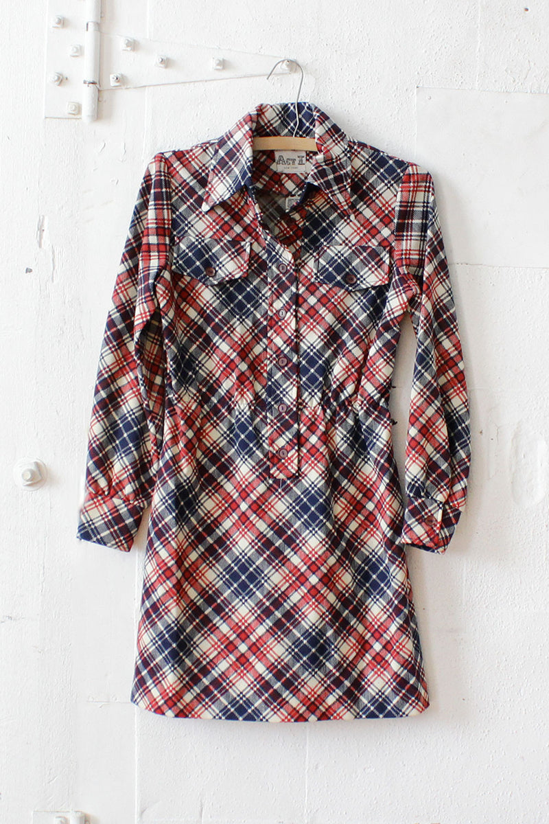 Jan Plaid Mini Dress XS/S