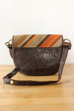 Dofan 70s Stripe Suede Purse