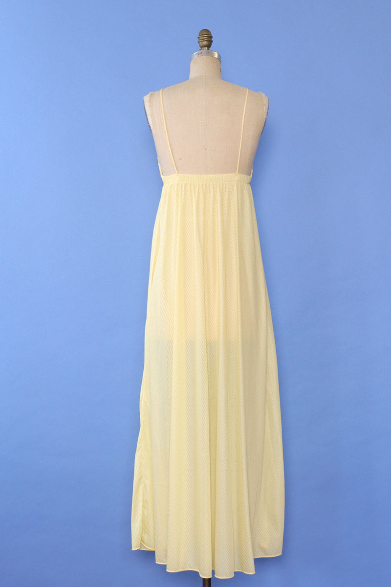 Butter Yellow Flowy Slip S/M OMNIA Butter Yellow Flowy Slip S/M OMNIA