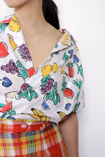 Fruit Salad Boxy Buttondown M/L