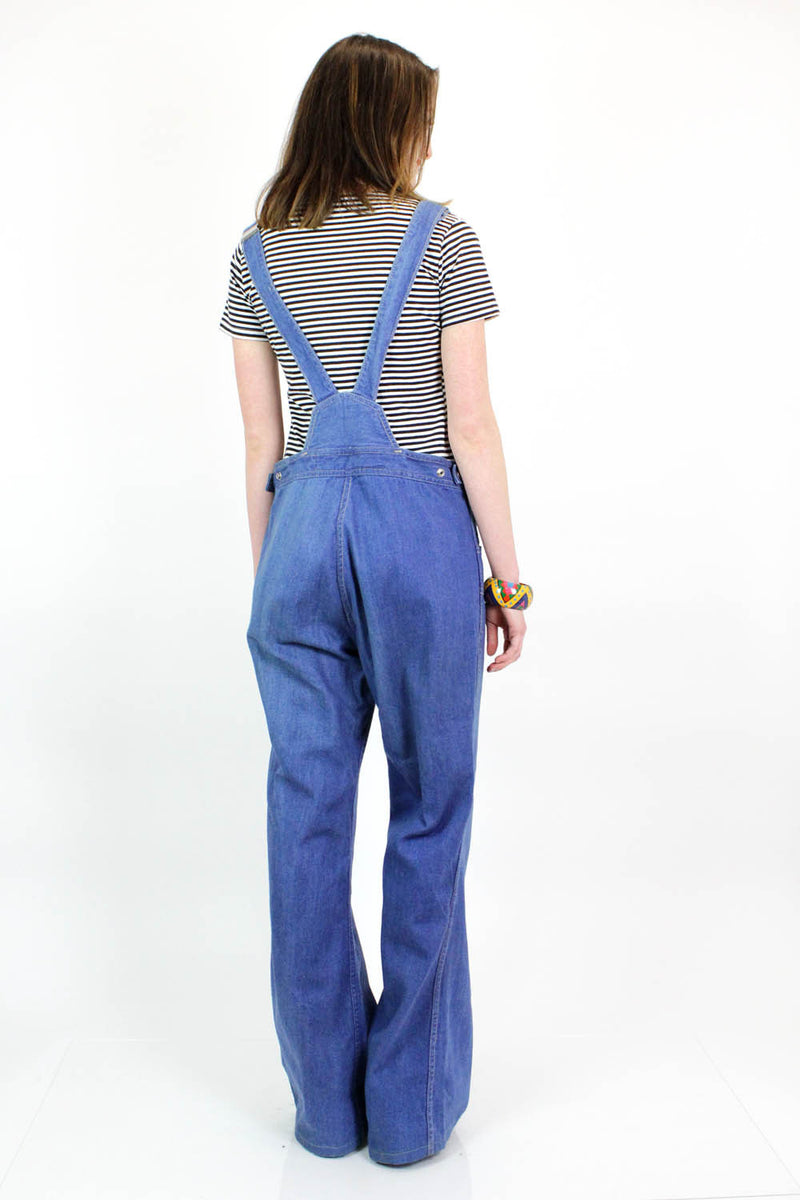 70s Chess King Denim Overalls M