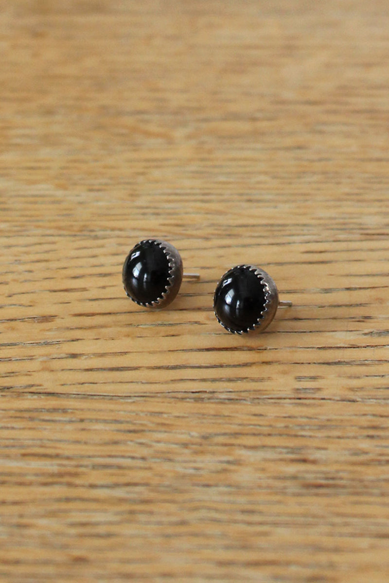 Black Bezel Studs