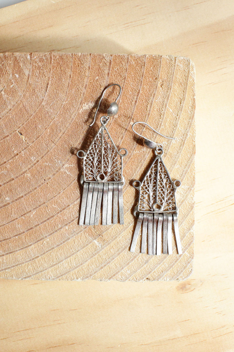 Filigree Fringe Earrings