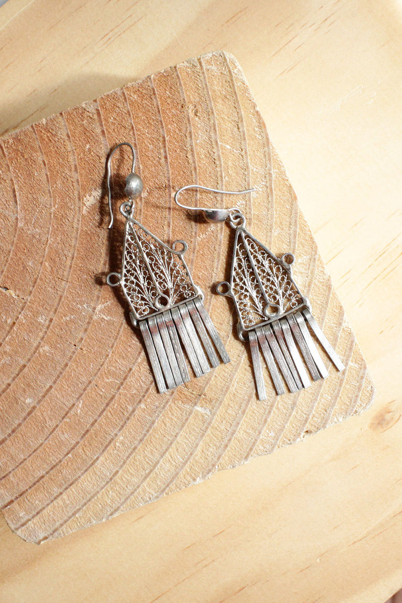Filigree Fringe Earrings