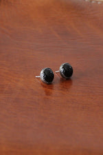 Black Bezel Studs