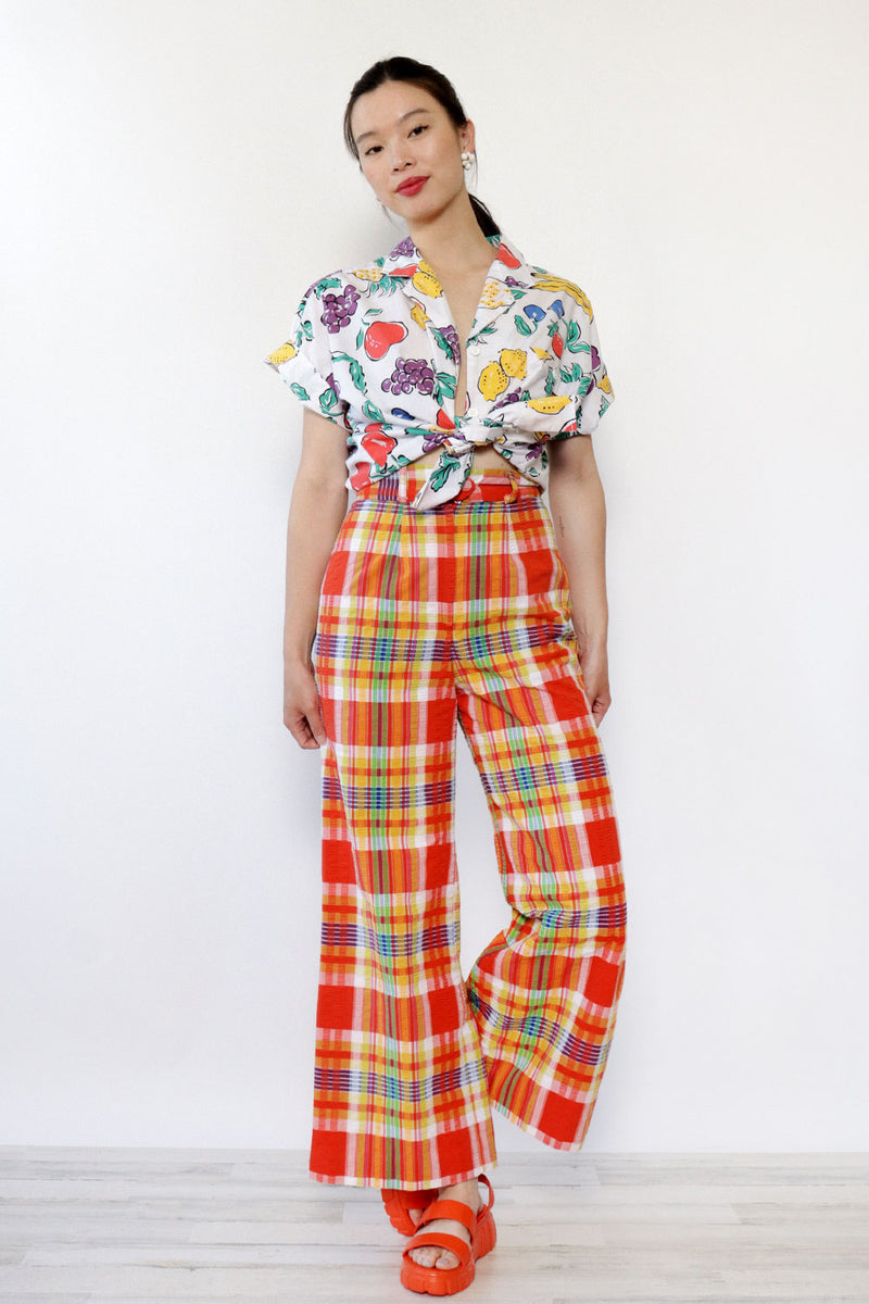 Fruit Salad Boxy Buttondown M/L