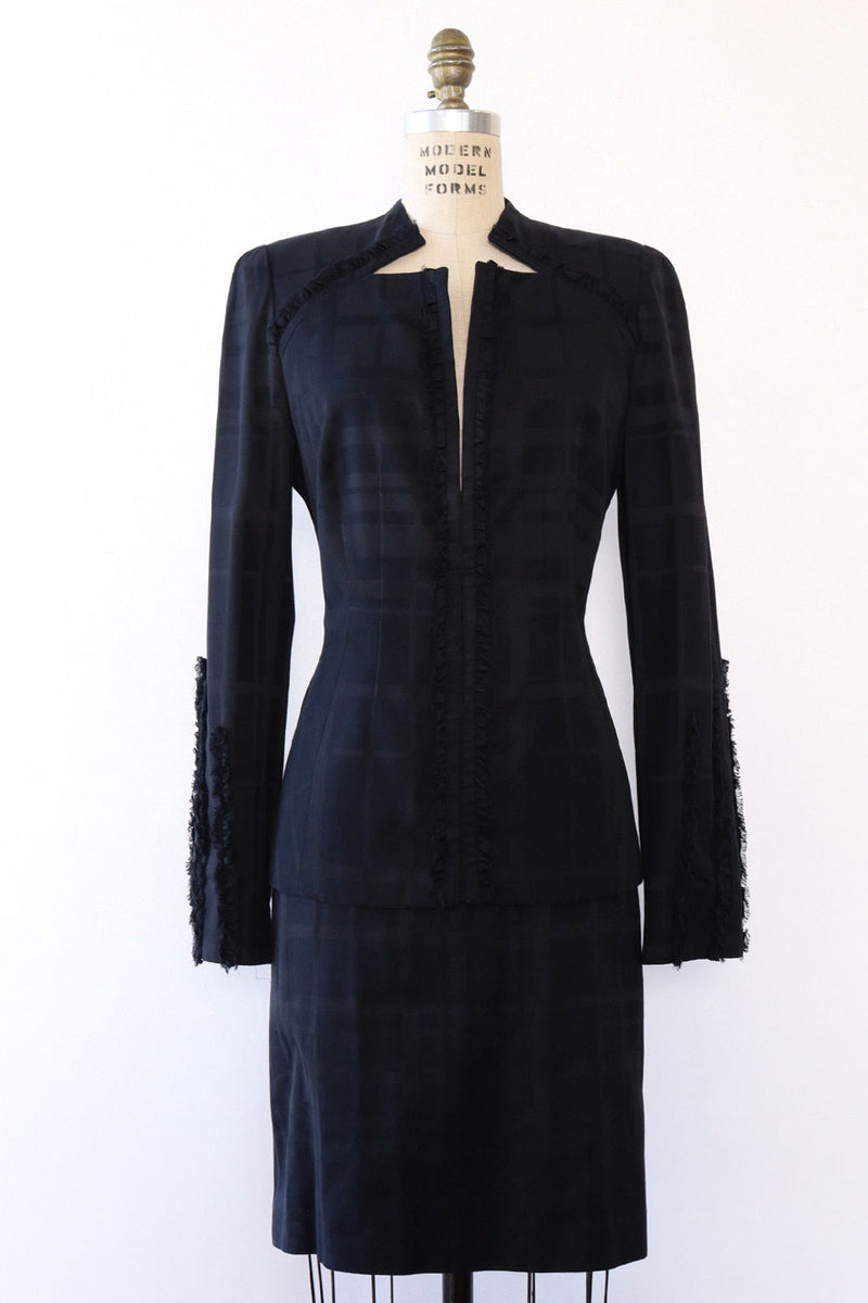 Thierry Mugler Deconstructed Skirt Suit