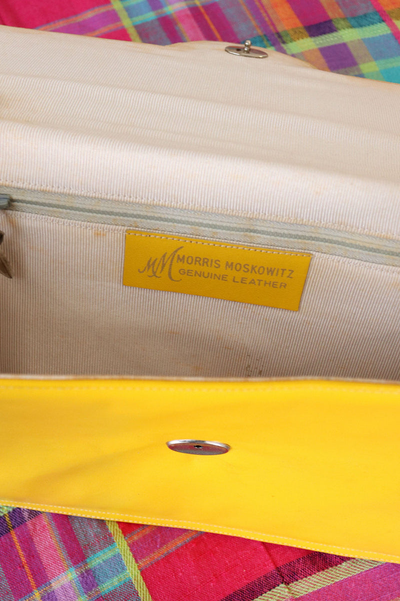 Canary Yellow Leather Bag