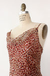 Paige Cranberry Bias Cut Dress M