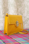 Canary Yellow Leather Bag