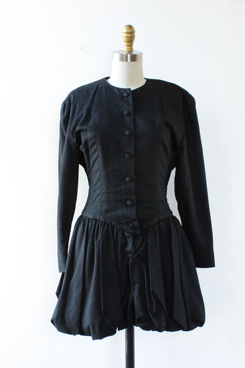 Black Rose Blazer Blouse XS