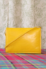 Canary Yellow Leather Bag