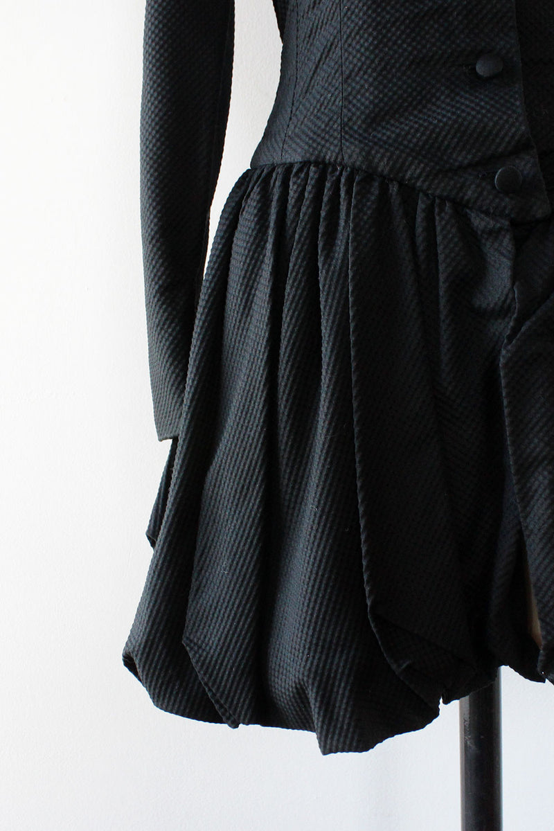 Black Rose Blazer Blouse XS