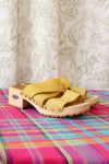Candies Strappy Wood Clogs 8
