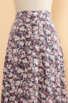 Chrysanthemum Button Skirt M/L
