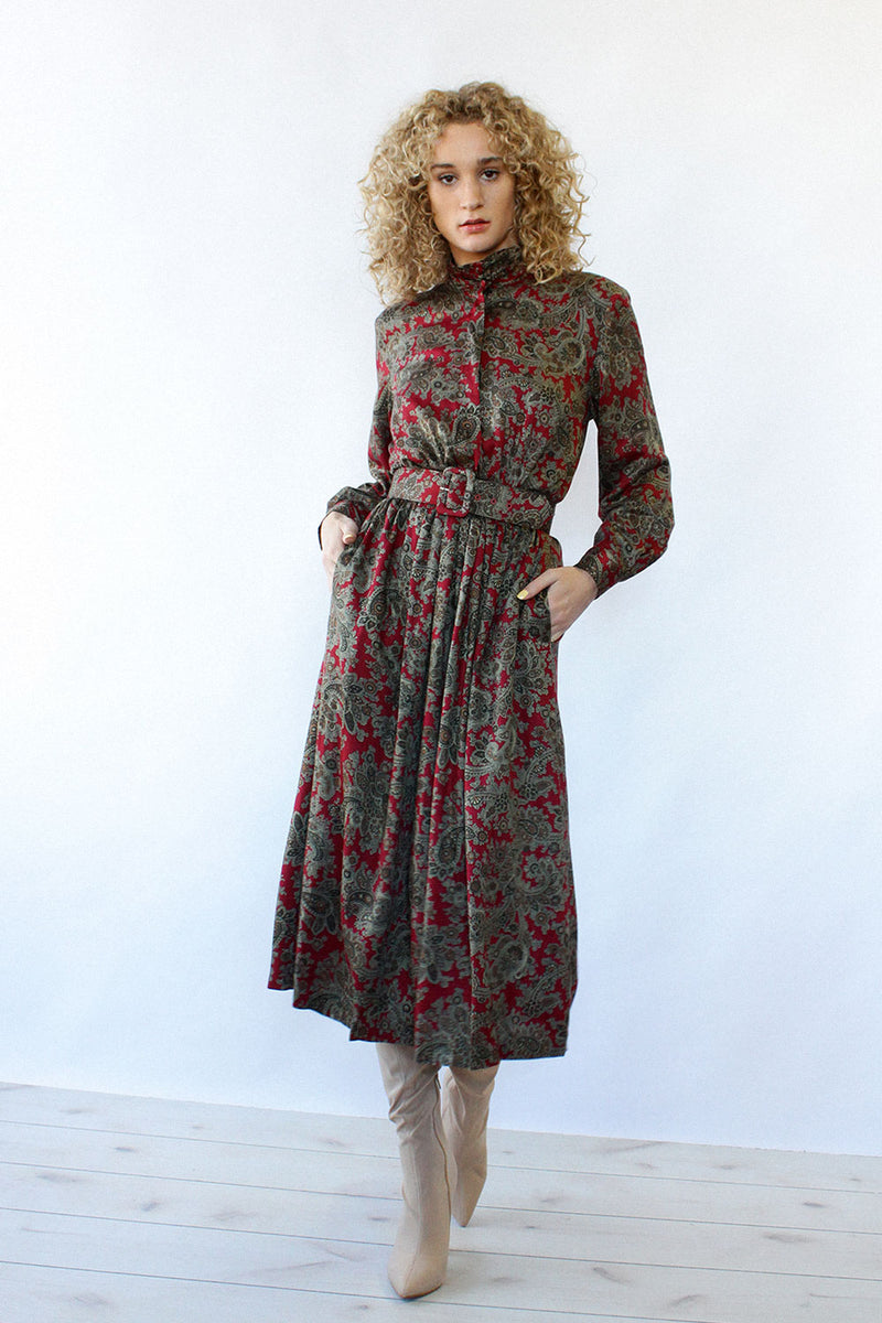 Bonnie Paisley Flare Dress S/M