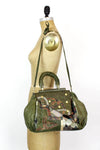green tribal bag