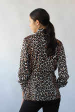 Leopard Belted Buttondown S