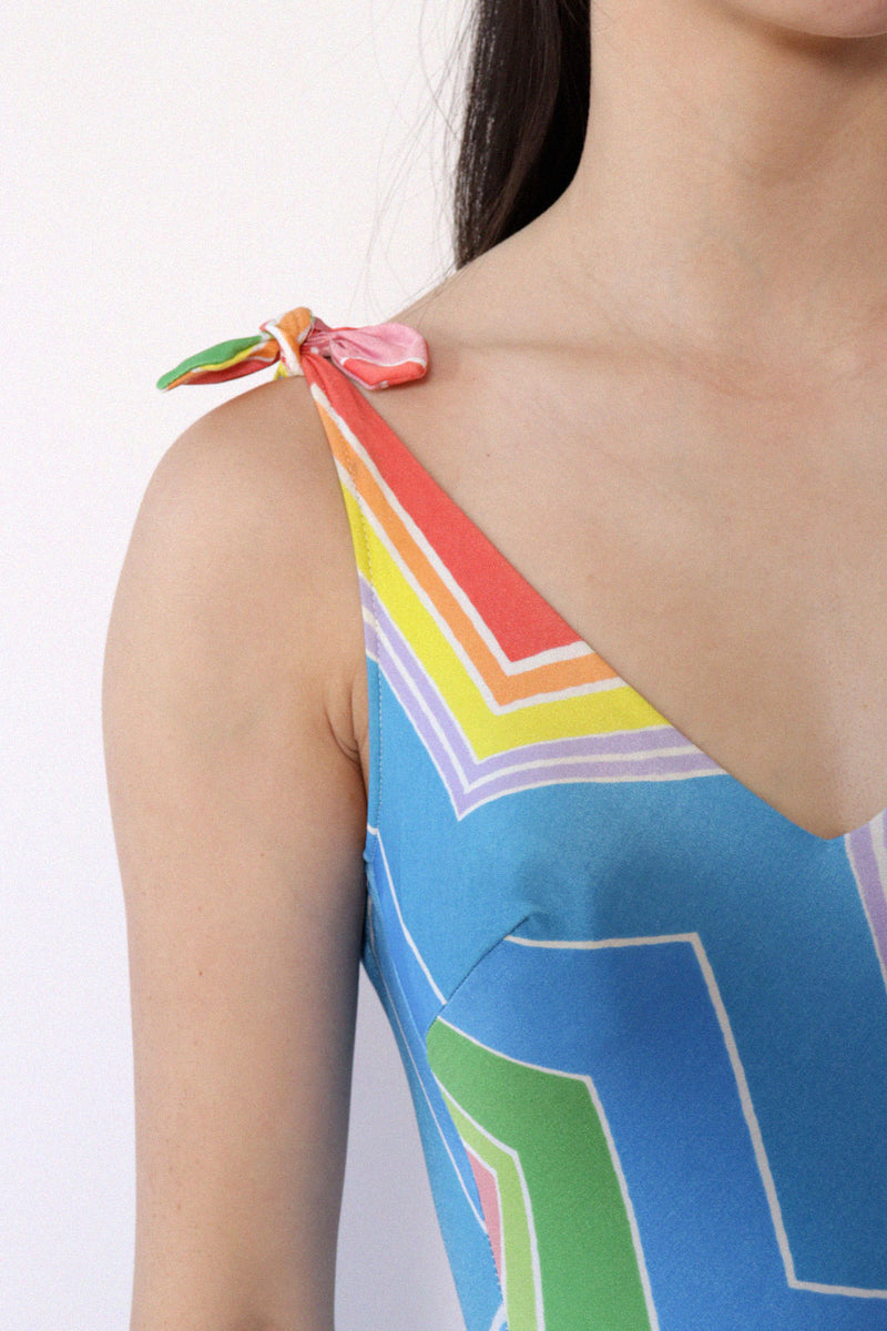 Cole of California Rainbow Swimsuit S/M