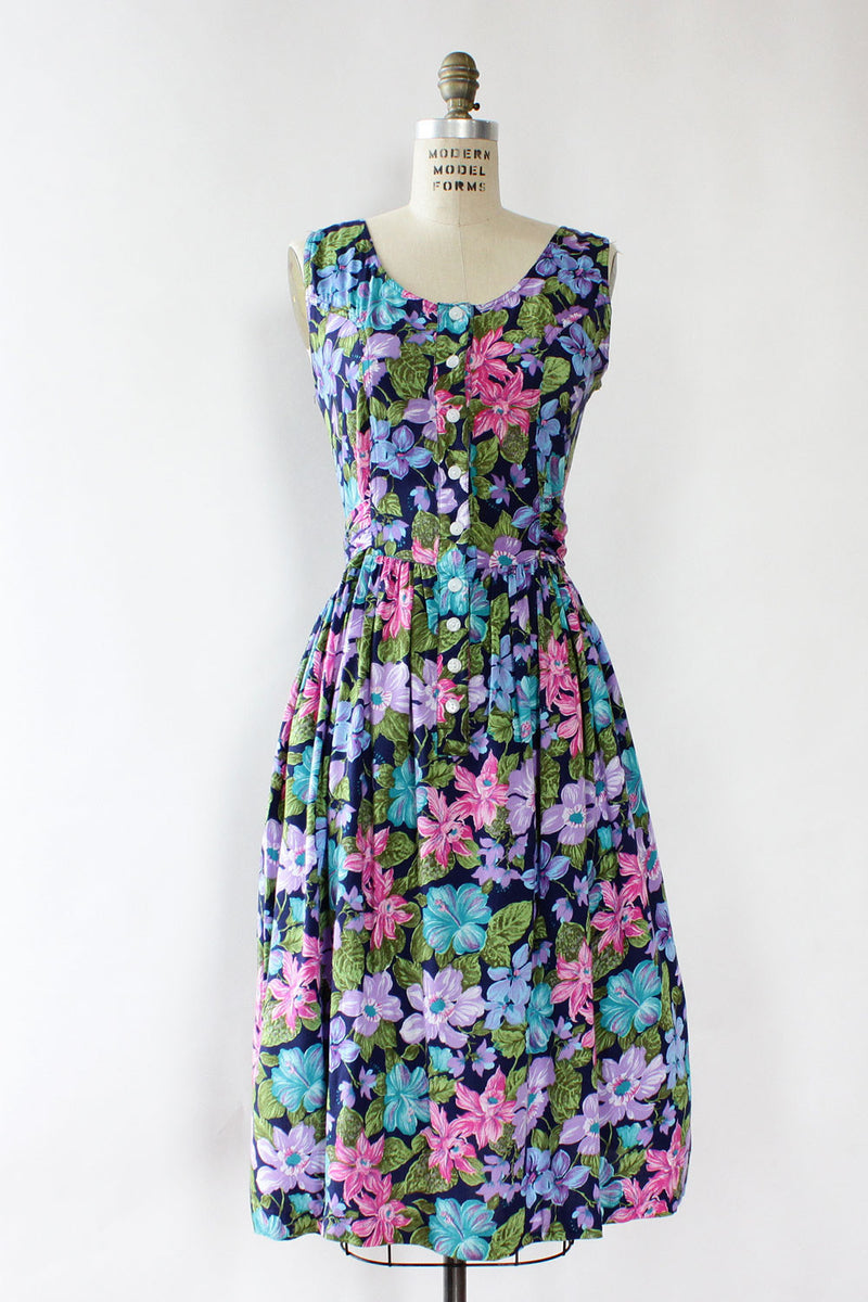 Cross Back Viola Flowy Dress L