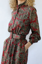 Bonnie Paisley Flare Dress S/M