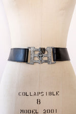 Locking Pewter Buckle Belt