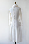 Ivory Funnel Neck Dress XS
