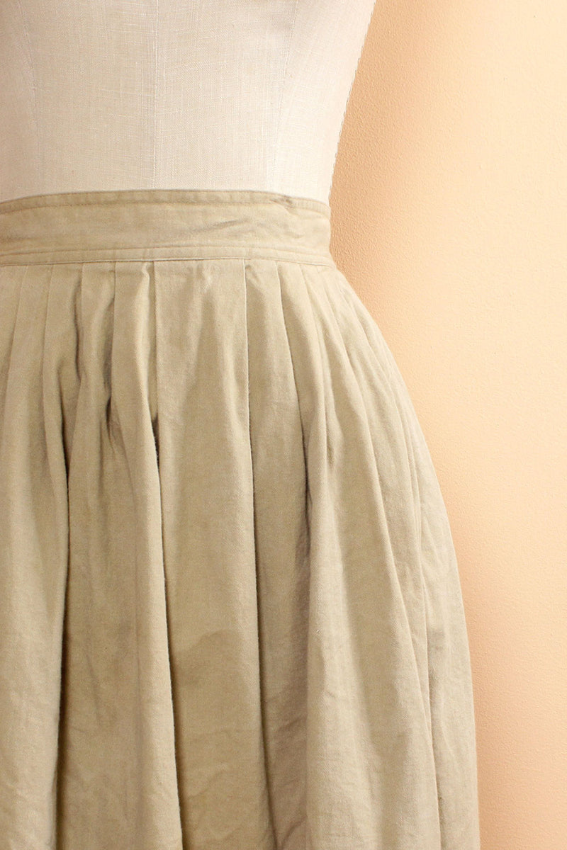 Ann Taylor Khaki Pioneer Skirt S